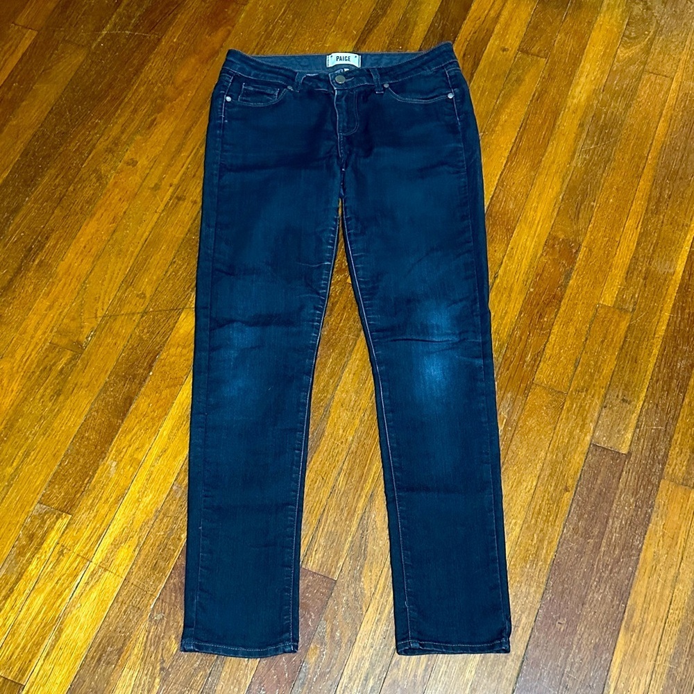 PAIGE Women's Deep Indigo Skyline Skinny Jeans, Sz 28